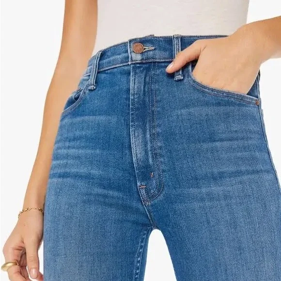MOTHER denim high-waisted rider denim skimp jeans